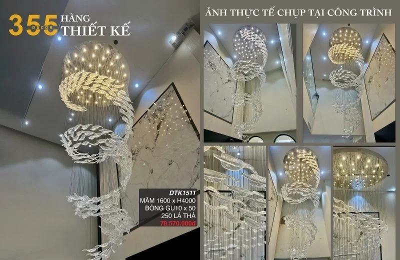 Thông số chi tiết đèn thiết kế DTK1511