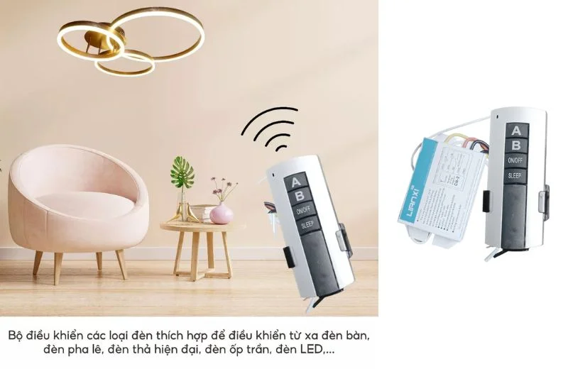 Bộ Điều Khiển Quạt/Đèn Từ Xa 3 Ứng dụng của Bộ Điều Khiển Quạt Từ Xa 5