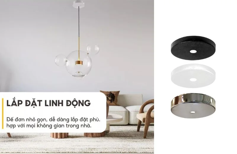 Đế Thả Đơn 3 Lắp đặt linh động - Đế Thả Đơn