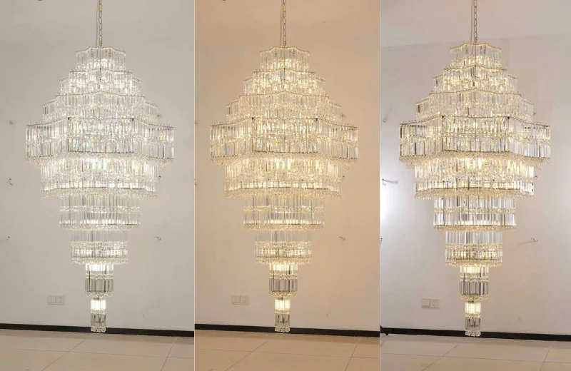 Đèn Thả Pha Lê TPL34 1 Ảnh thật các chế độ đèn của Đèn Thả Pha Lê TPL34