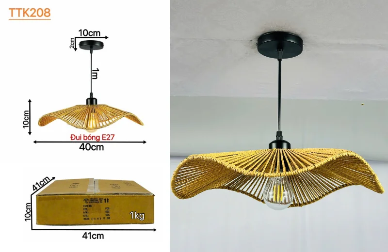 Kích thước Đèn Thả Thiết Kế TTK208