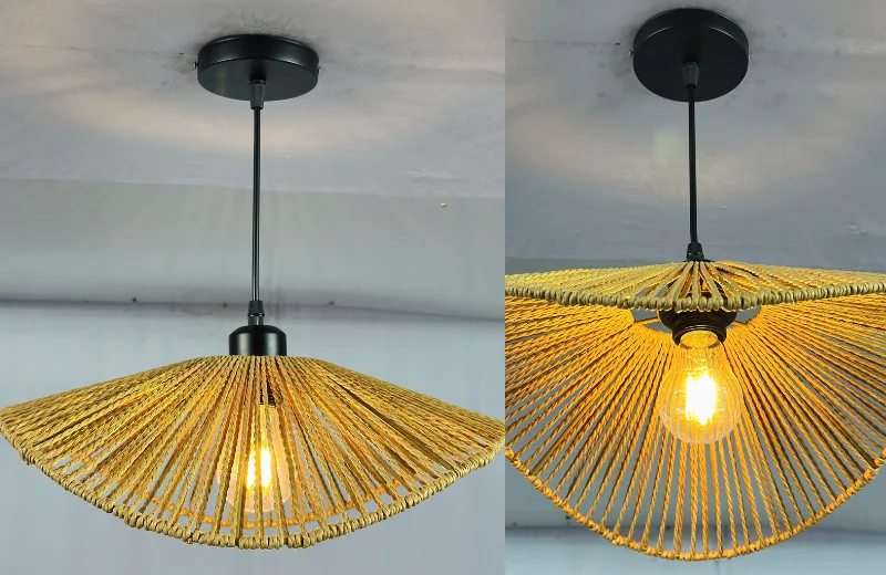 Ảnh cận Đèn Thả Thiết Kế TTK209 lúc bật đèn