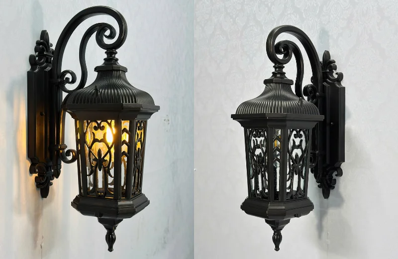 Đèn Tường VNT23 2 Đèn Tường VNT23 lúc tắt và bật đèn