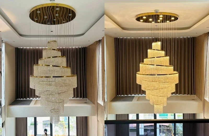 Đèn Thả Pha Lê TPL21 2 Đèn thả pha lê TPL21 hoàn thiện 1