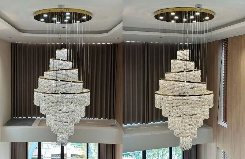 Đèn Thả Pha Lê TPL21 3 Đèn thả pha lê TPL21 hoàn thiện 2