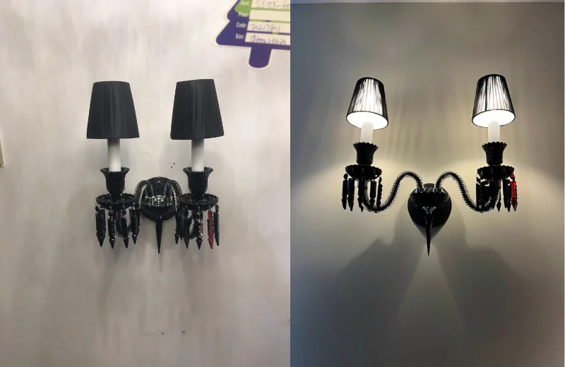 Đèn Tường Pha Lê VDC9809 2 Ảnh thật Đèn Tường Pha Lê VDC9809T2