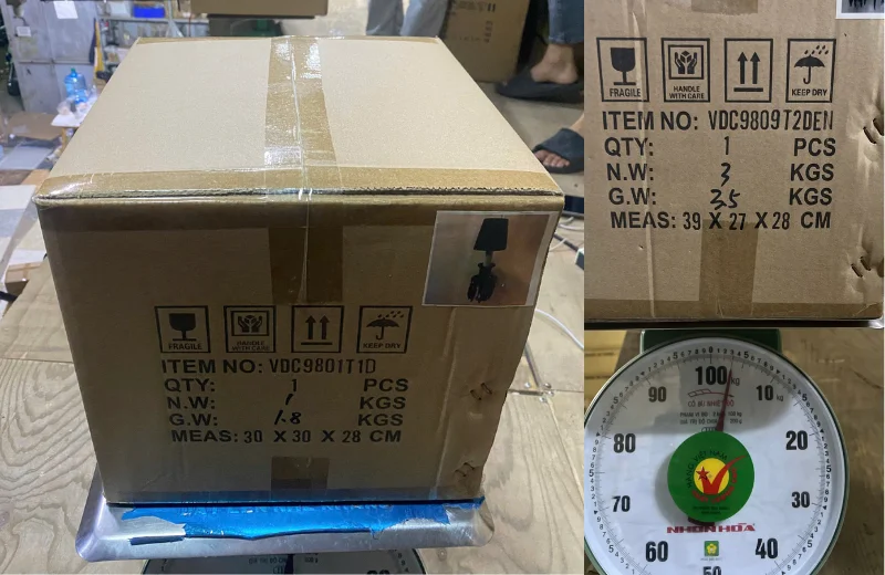 Đèn Tường Pha Lê VDC9809 3 Kích thước Đèn Tường Pha Lê VDC9809