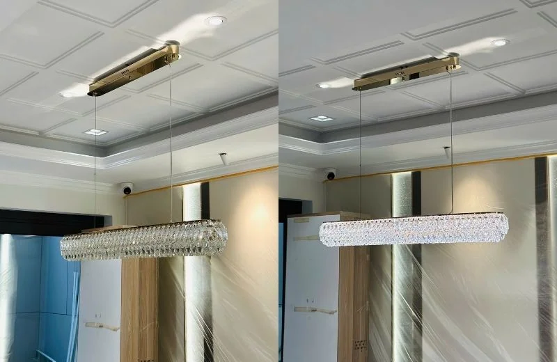 Đèn Thả Pha Lê TPL588 2 Hoàn thiện đèn thả pha lê TPL588T1200