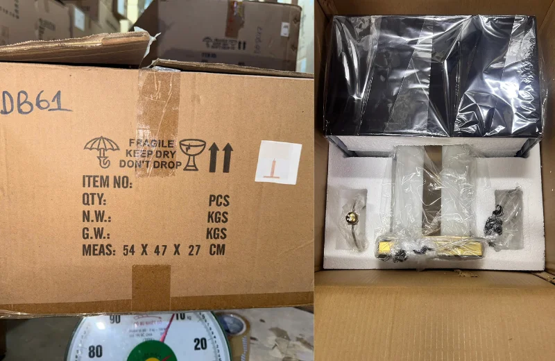 Kích thước thùng Đèn Bàn DB61 