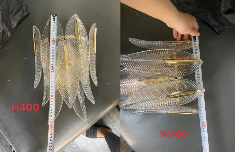 Kích thước Đèn Tường Pha Lê VPL9663 