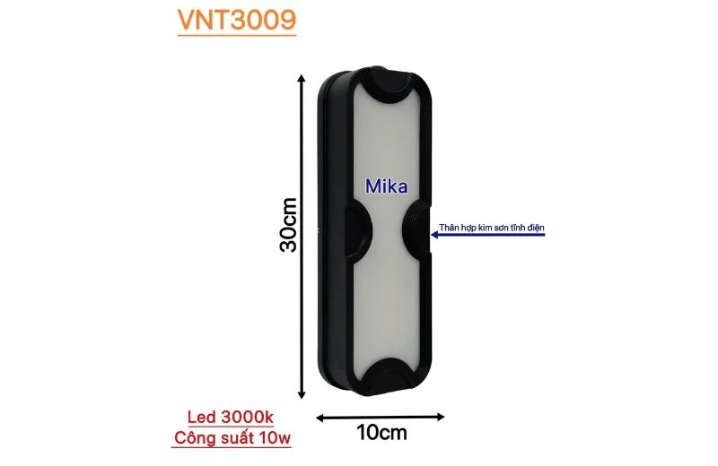 Thông số chi tiết của Đèn Hắt Tường VNT3009