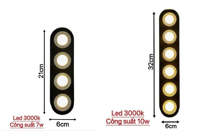 Thông số chi tiết của Đèn Hắt Tường VNT3013