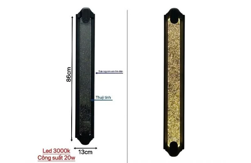 Thông số chi tiết sản phẩm Đèn Hắt Tường VNT3027